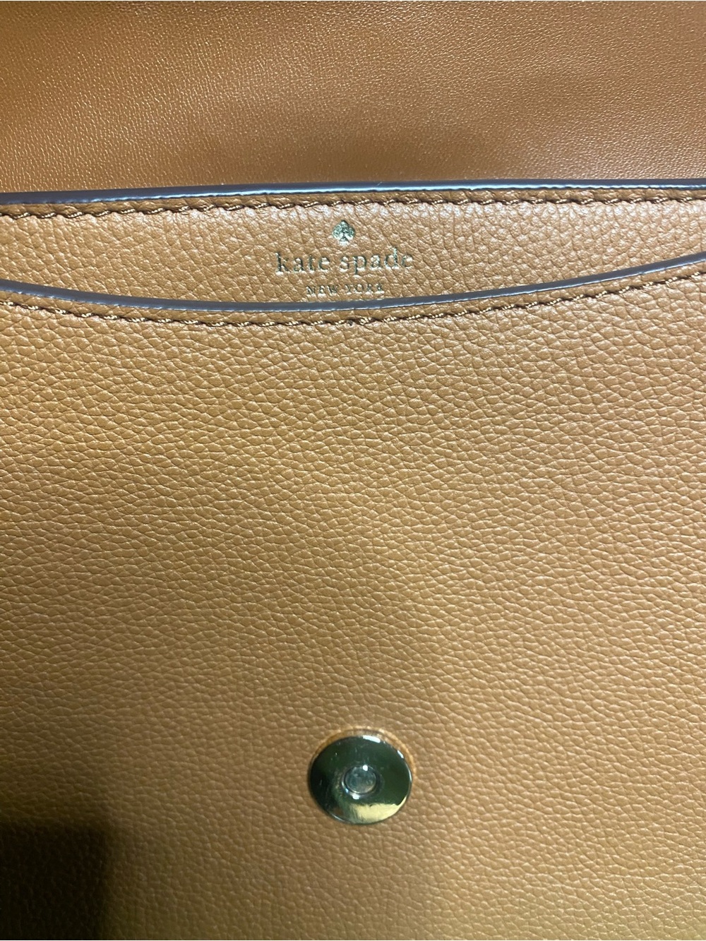 Kate Spade Blake Braun Pebble Brown Saddle Crossbody - Picture 14 of 16